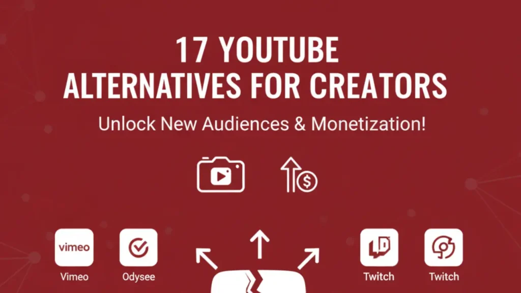 Discover 17 powerful YouTube alternatives for creators to expand reach and boost earnings